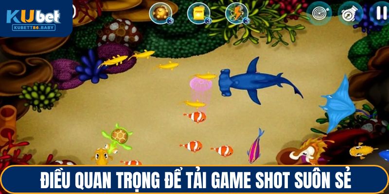 Important for smooth loading of game shot